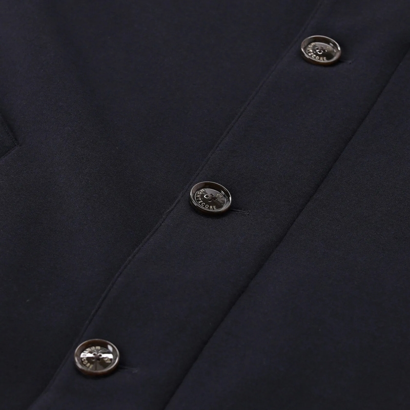 MONTECORE Daunenjacke Mantel mit Daunen blau
