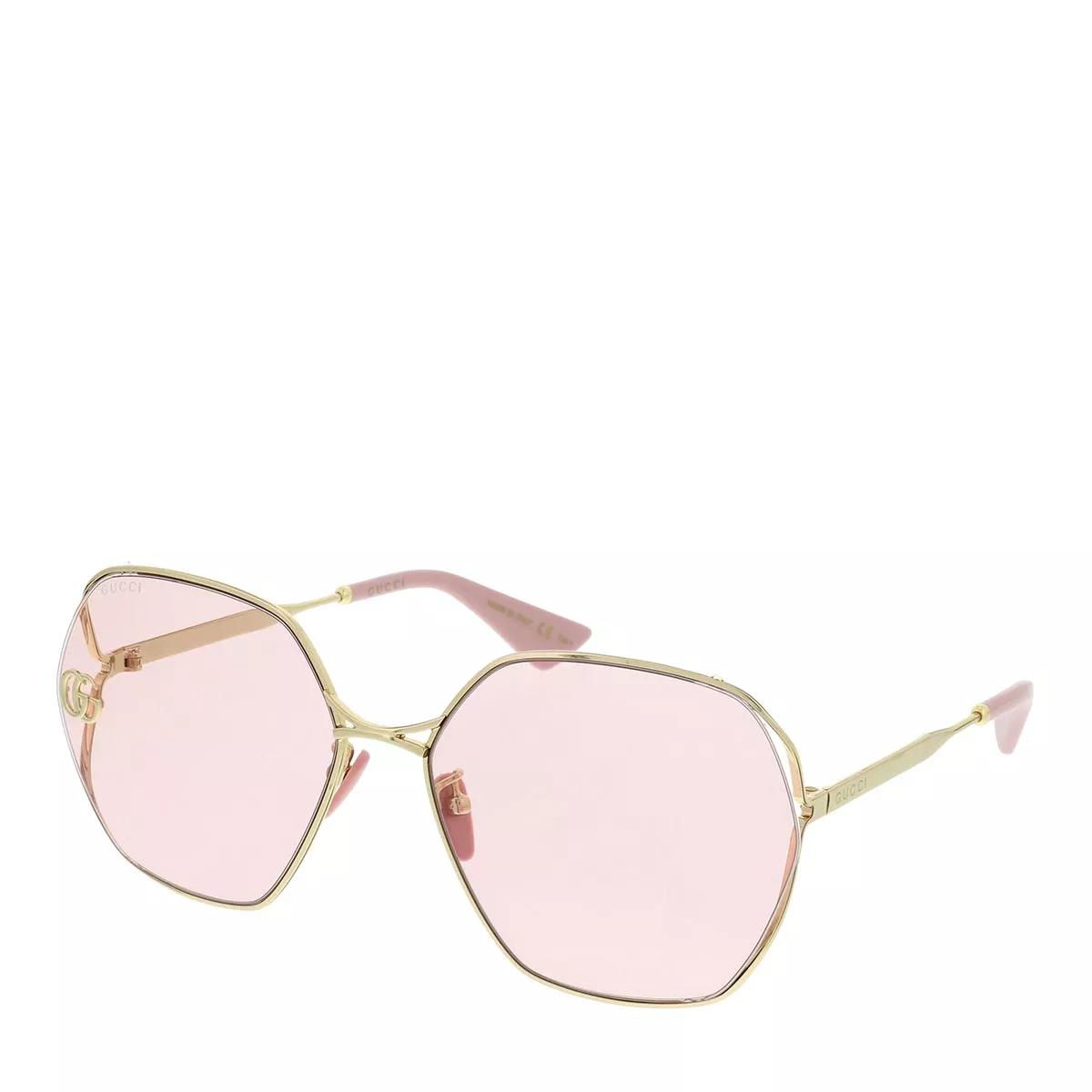 Gucci Sonnenbrille - GG0818SA-003 63 Sunglass WOMAN METAL - Gr. unisize - in Gold - für Damen