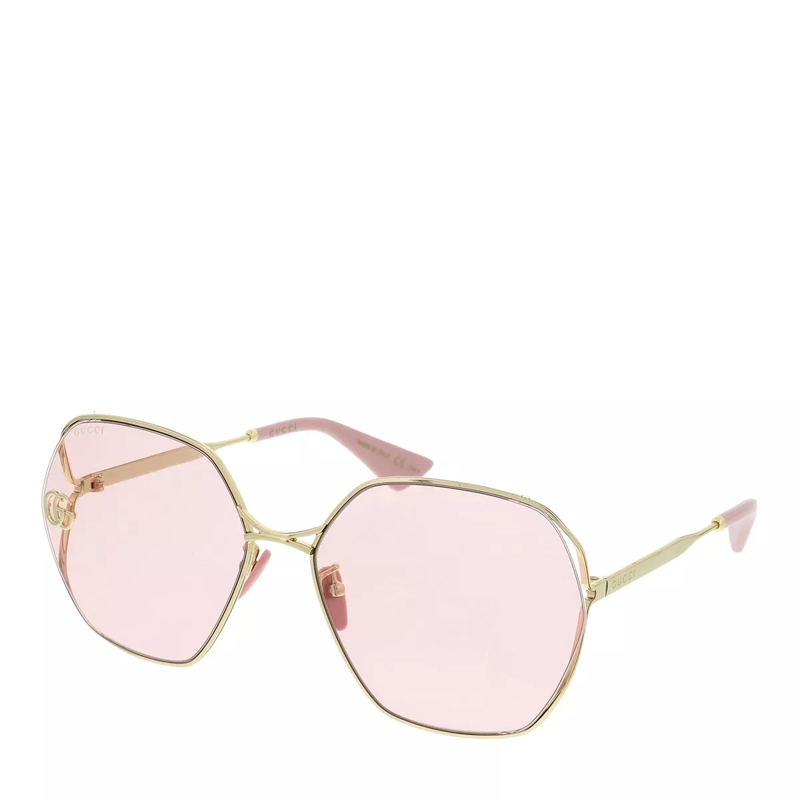 Gucci Sonnenbrille GG0818SA-003 63 Sunglass WOMAN METAL Gold
