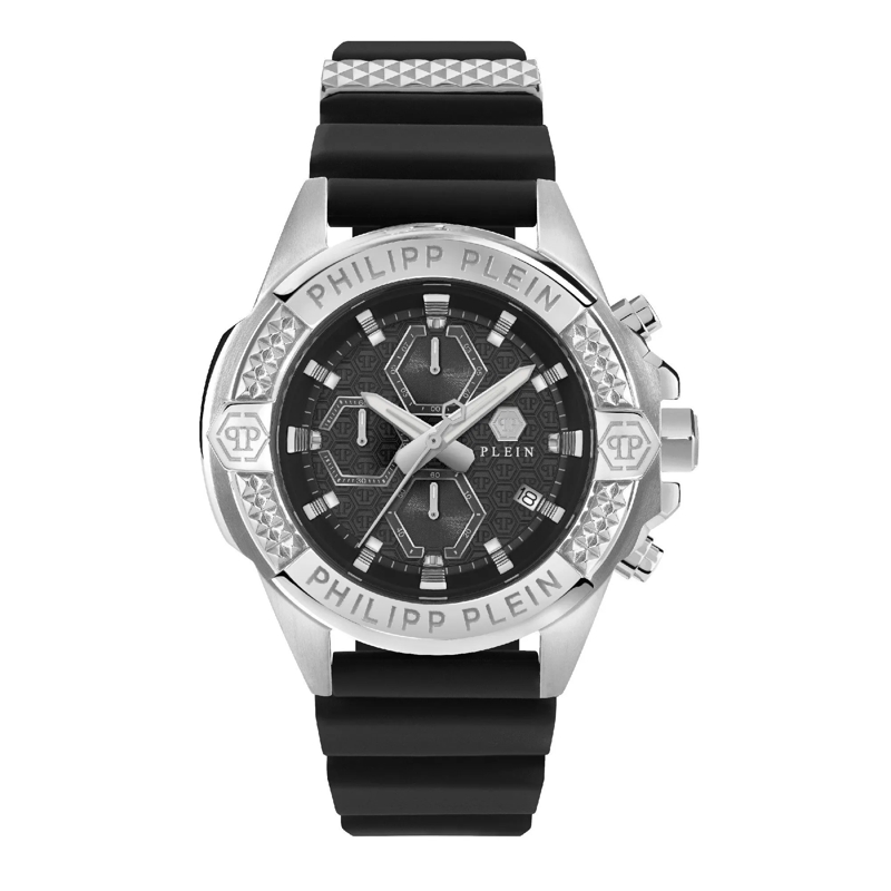 Philipp Plein Quarzuhr Quarz-Chronographenuhr The $Kull Chrono schwarz
