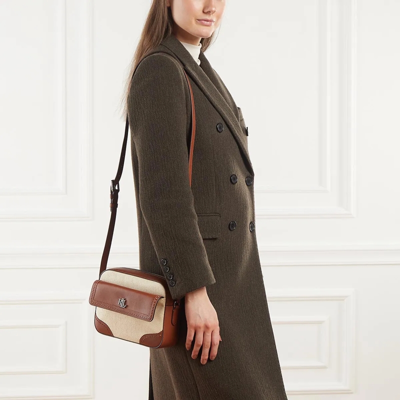 Lauren Ralph Lauren Crossbody Bag Marcy Cmra Crossbody Medium Light Natural/Lauren Tan (Image 2)