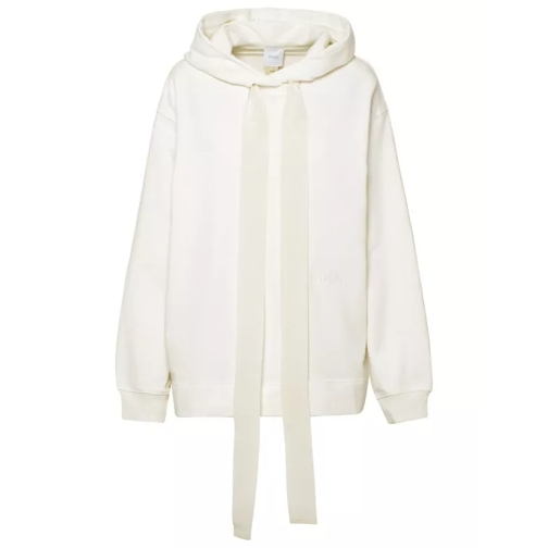 Patou Ivory Cotton Sweatshirt White 