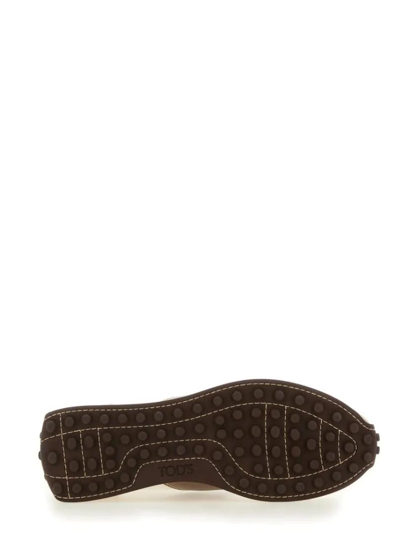 Thumbnail - Tod's Low-Top Sneaker - Leather And Fabric Sneakers - Gr. 39 (EU) - in Beige - für Damen