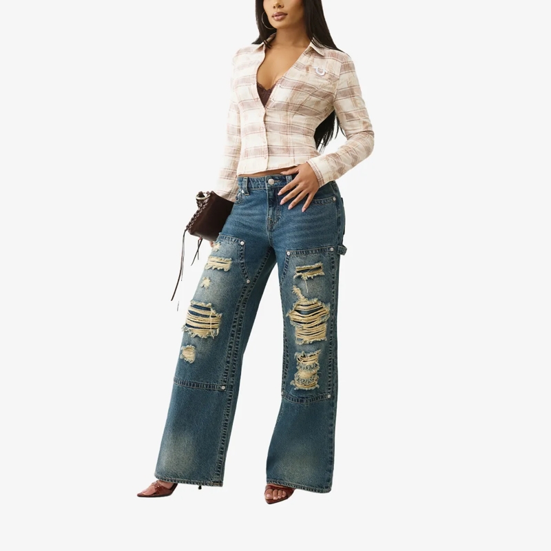 True Religion Bluse Karohemd braun(Image 2)