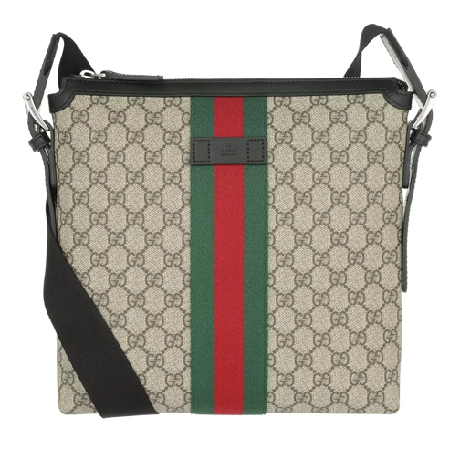 Gucci GG Supreme Bag Messenger Beige/Nero/Verve Crossbody Bag