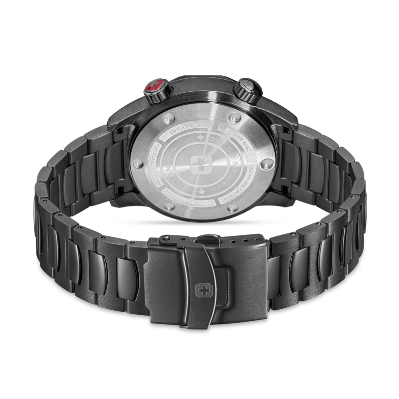 Swiss Military Hanowa Quarzuhr Quarzuhr Breakwater- 3 Zeiger Uhr- Wasserbestän schwarz(Image 3)