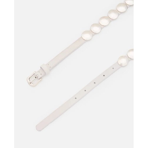 Golden Goose Ceinture White Belt With Aged Silver-Colored Studs White (Image 2)