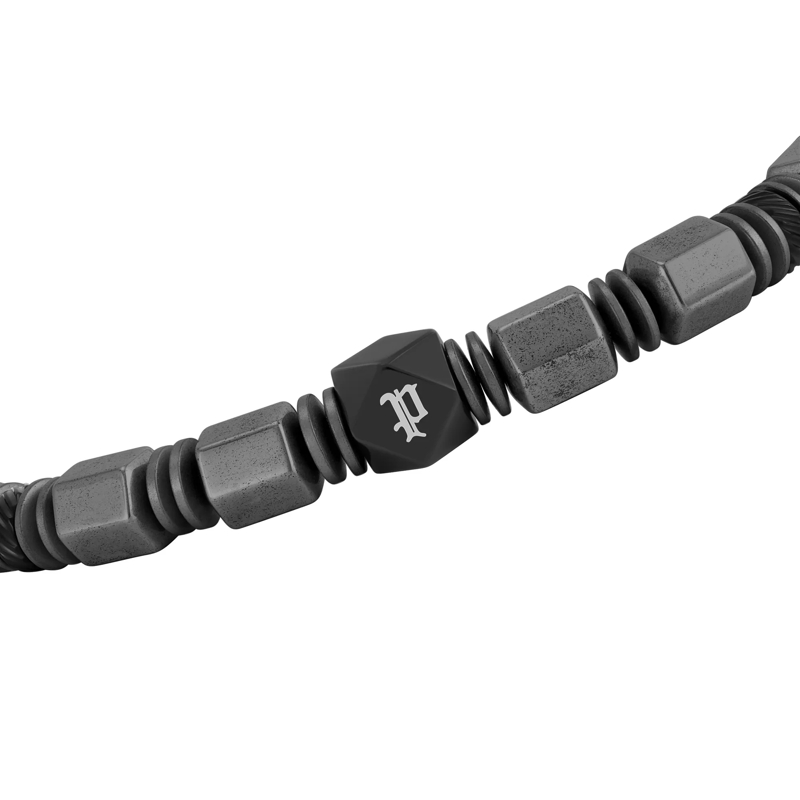 Police Armband Armband Hexchain- Herrenarmband- Farbe: grau-  grau(Image 3)
