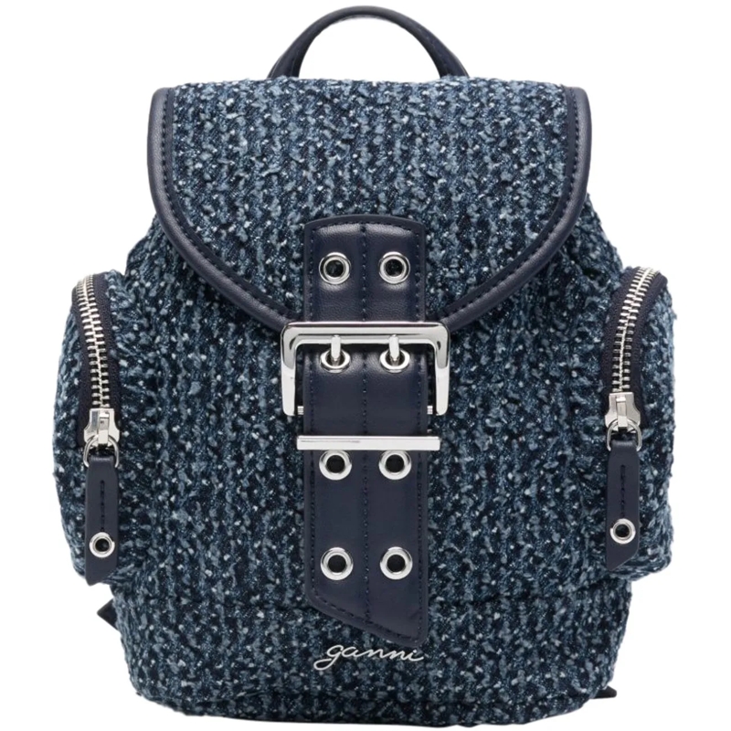 GANNI Sac à dos Bags Blue blau