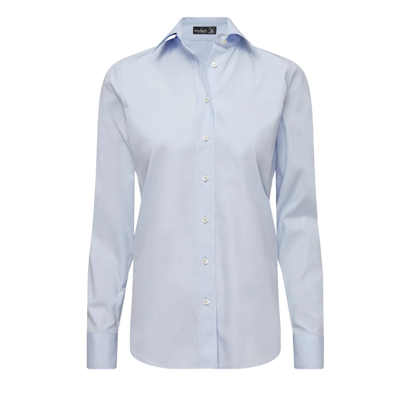 VAN LAACK Bluse Bluse Modern Fit Uni blau