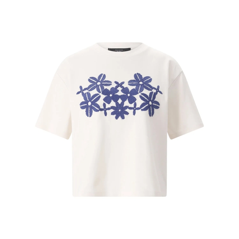 WEEKEND Max Mara T-Shirt T-Shirt Sabato aus Baumwolle weiß