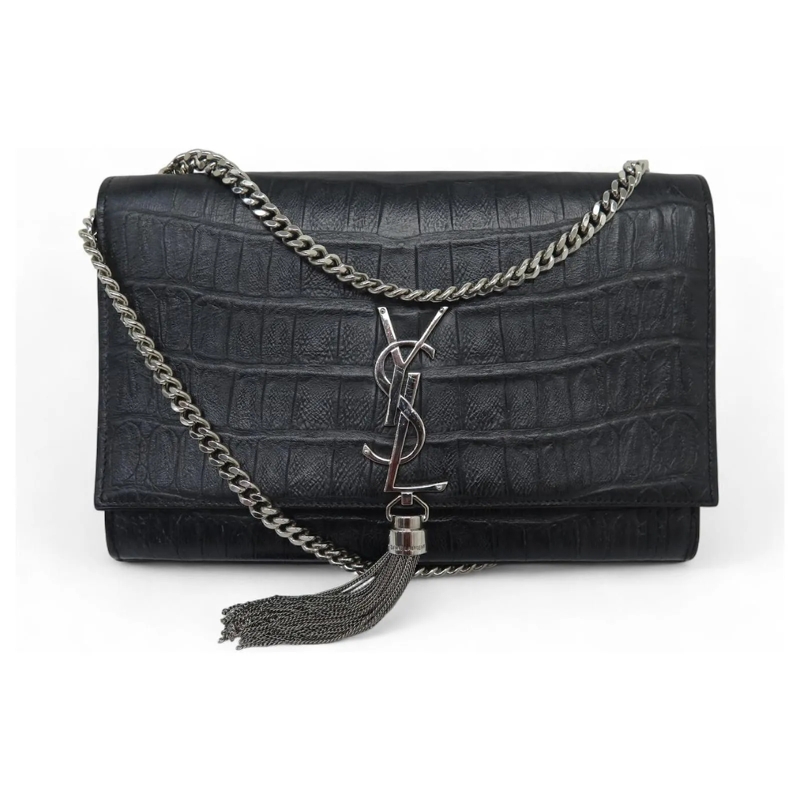 Saint Laurent Crossbody Bag SAINT LAURENT KATE TASSEL MEDIUM 354119 LEDER IM K schwarz