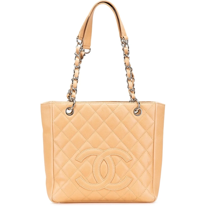 Chanel Shopper Caviar Petite Shopping Tote braun