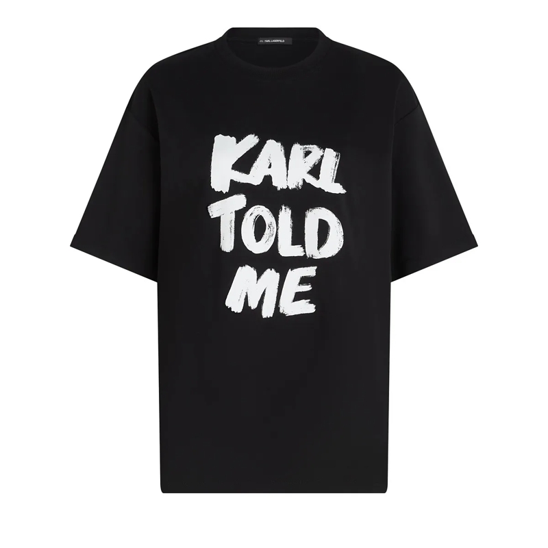 Karl Lagerfeld T-Shirt KARL TOLD ME T-SHIRT schwarz