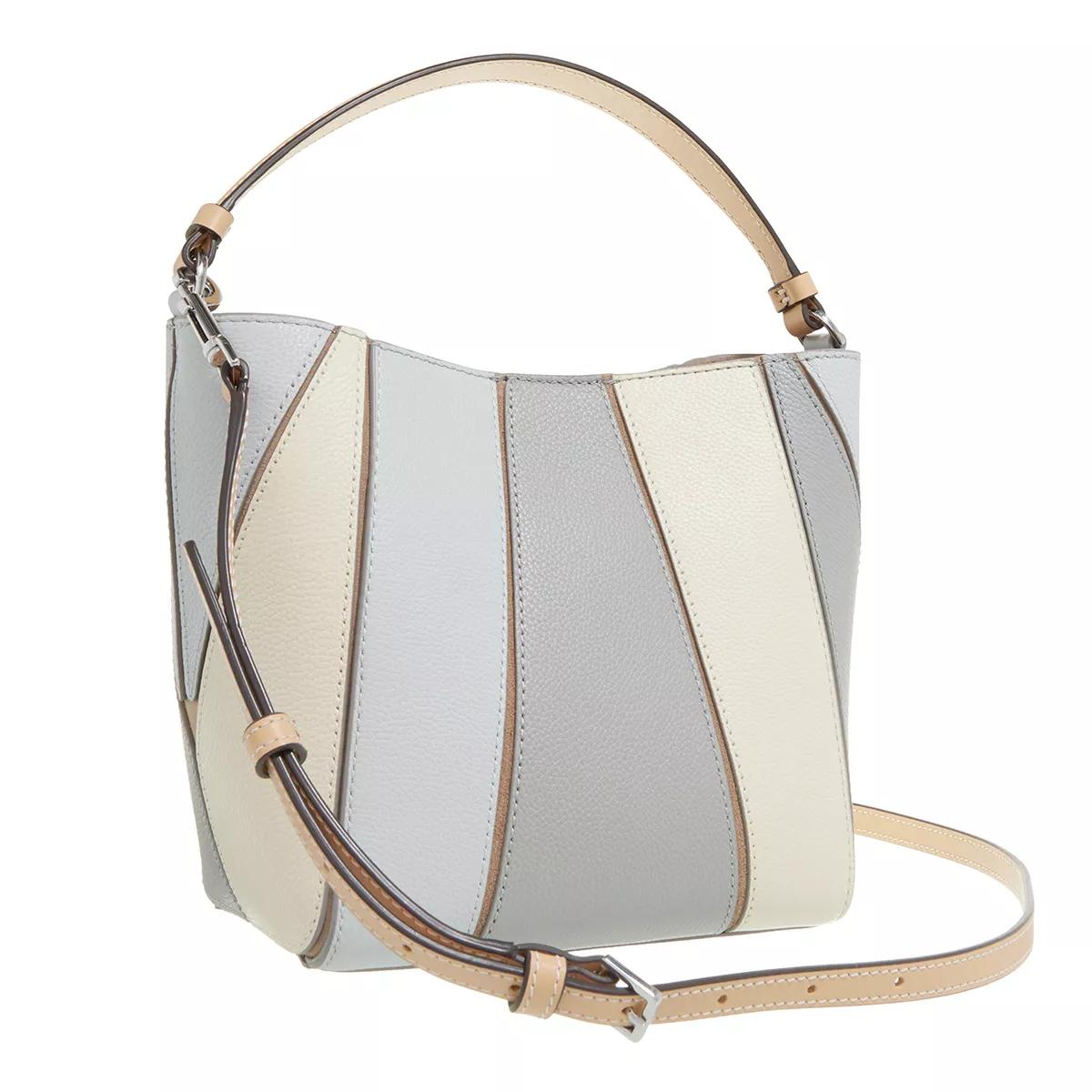 TORY BURCH Bucket bags McGraw Color-block Small Bucket Bag in crème
