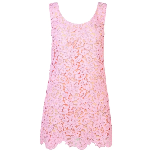 Self Portrait Floral' Pink Polyester Dress Pink Mini-Kleider