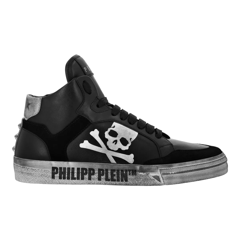 Philipp Plein Low-Top-Sneaker High-Top Turnschuhe Retrokickz schwarz