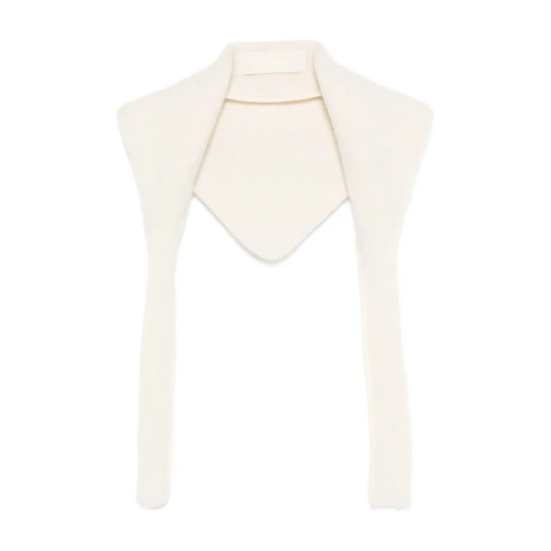 Jacquemus Écharpe légère Le Chale Gros Grain Alpaca Scarf Neutrals