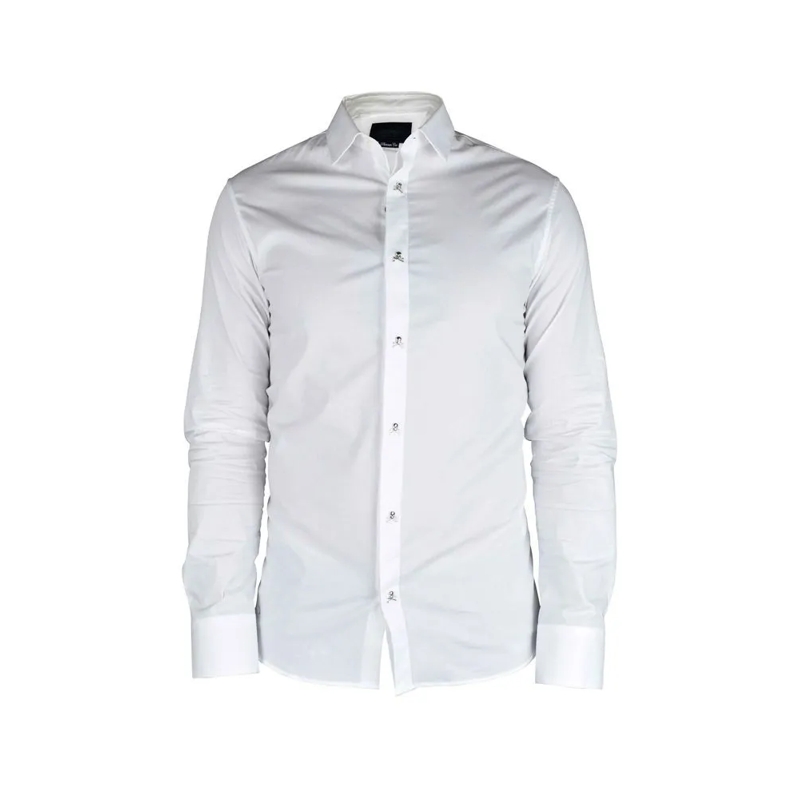 Philipp Plein Hemd Ls Skull Shirt White
