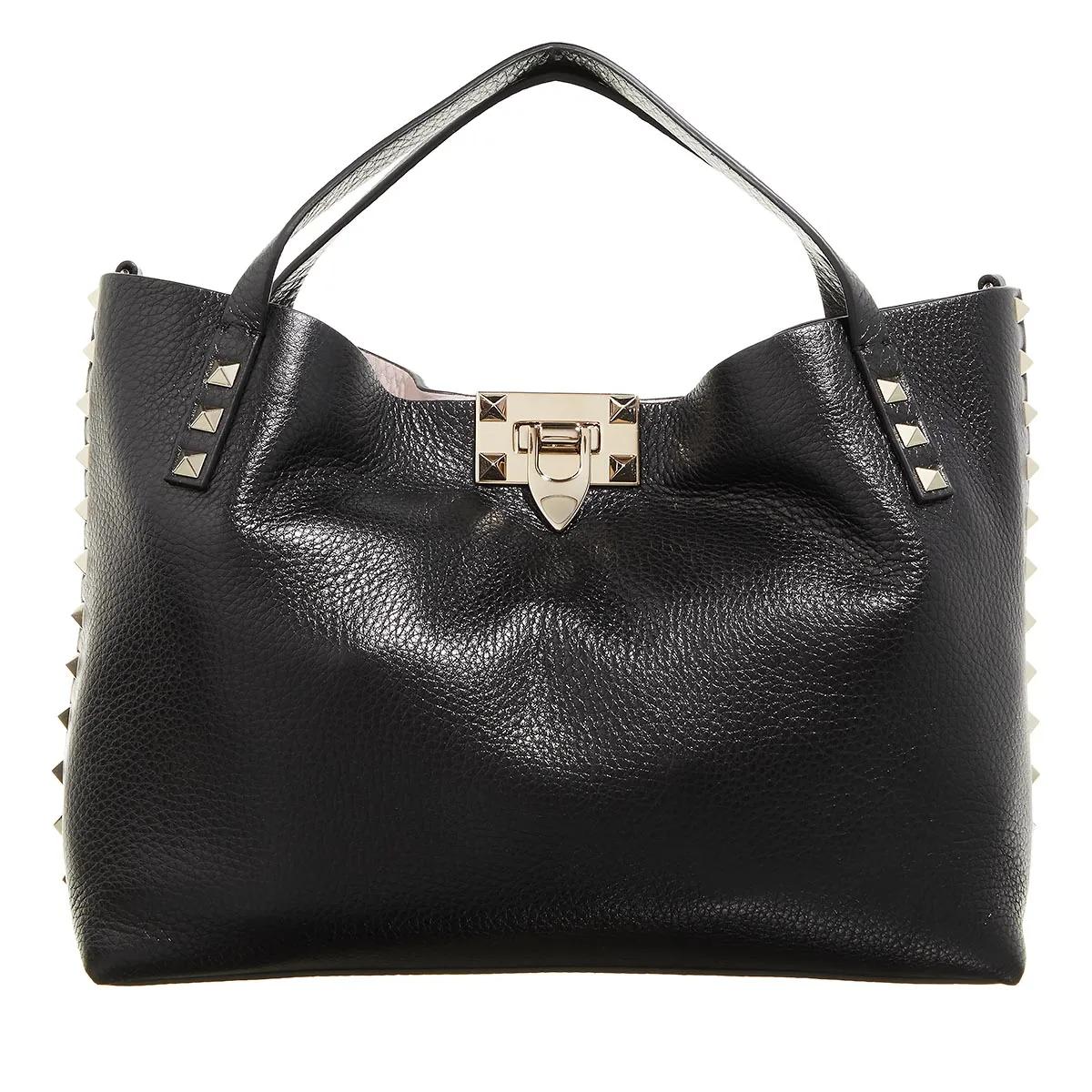 Valentino Garavani Satchel Bag - Rockstud Handbag - Gr. unisize - in Schwarz - für Damen