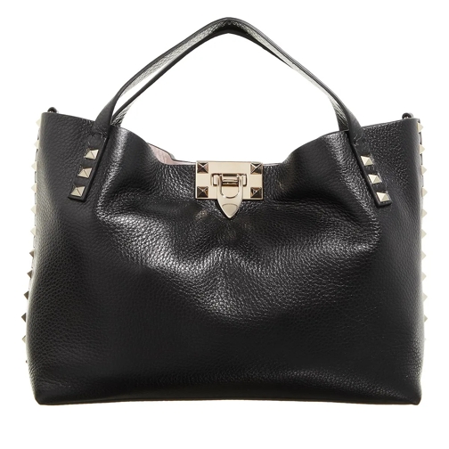 Valentino Garavani Rockstud Handbag Nero Axelremsväska