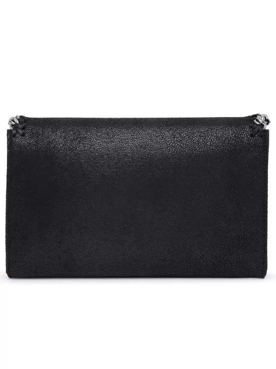 Stella Mccartney Shoppers Black Polyester Small Falabella Bag in zwart