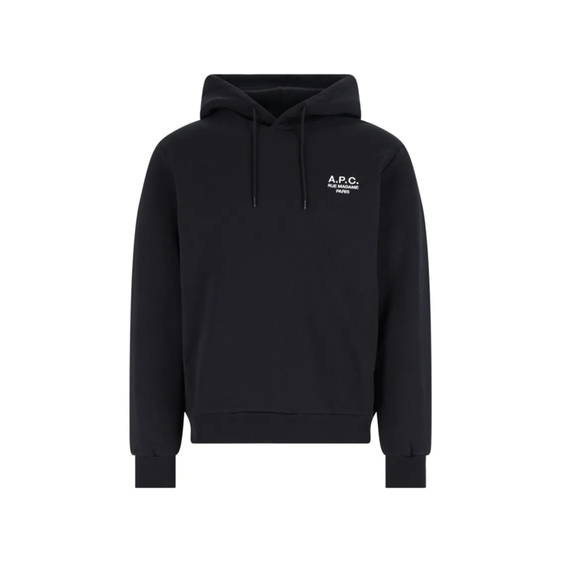 A.P.C.  Logo Hoodie – Black Black