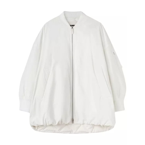 Jil Sander  White Cotton Padded Jacket White