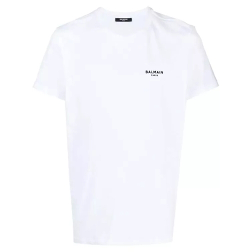 Balmain Logo-Print White Cotton T-Shirt From White 