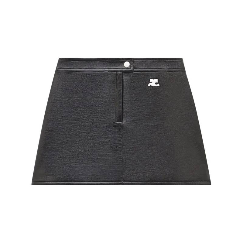 Courrèges Minirock A-Line Mini Skirt Grey