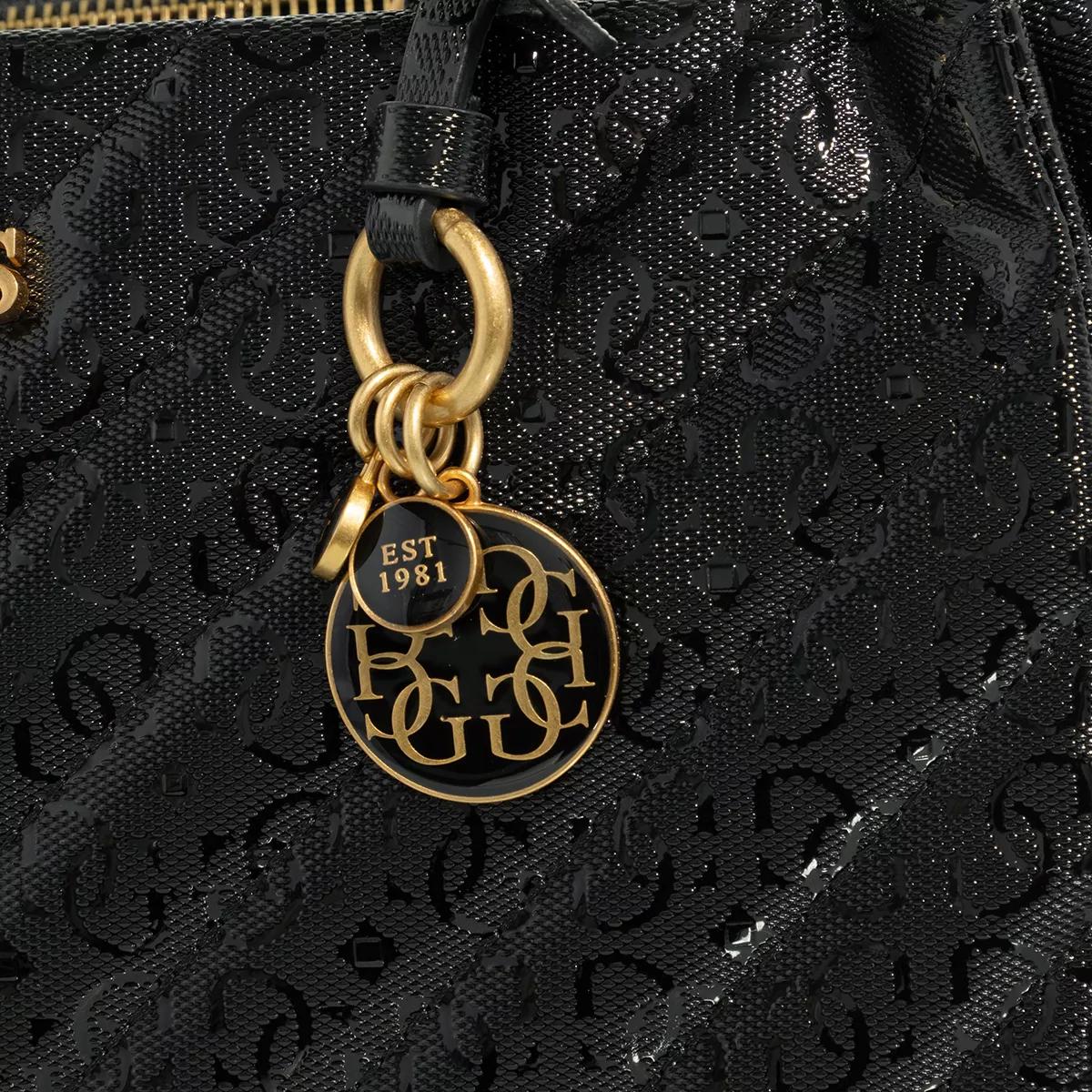 Guess Shoppers & Totes Jania Society Satchel in zwart