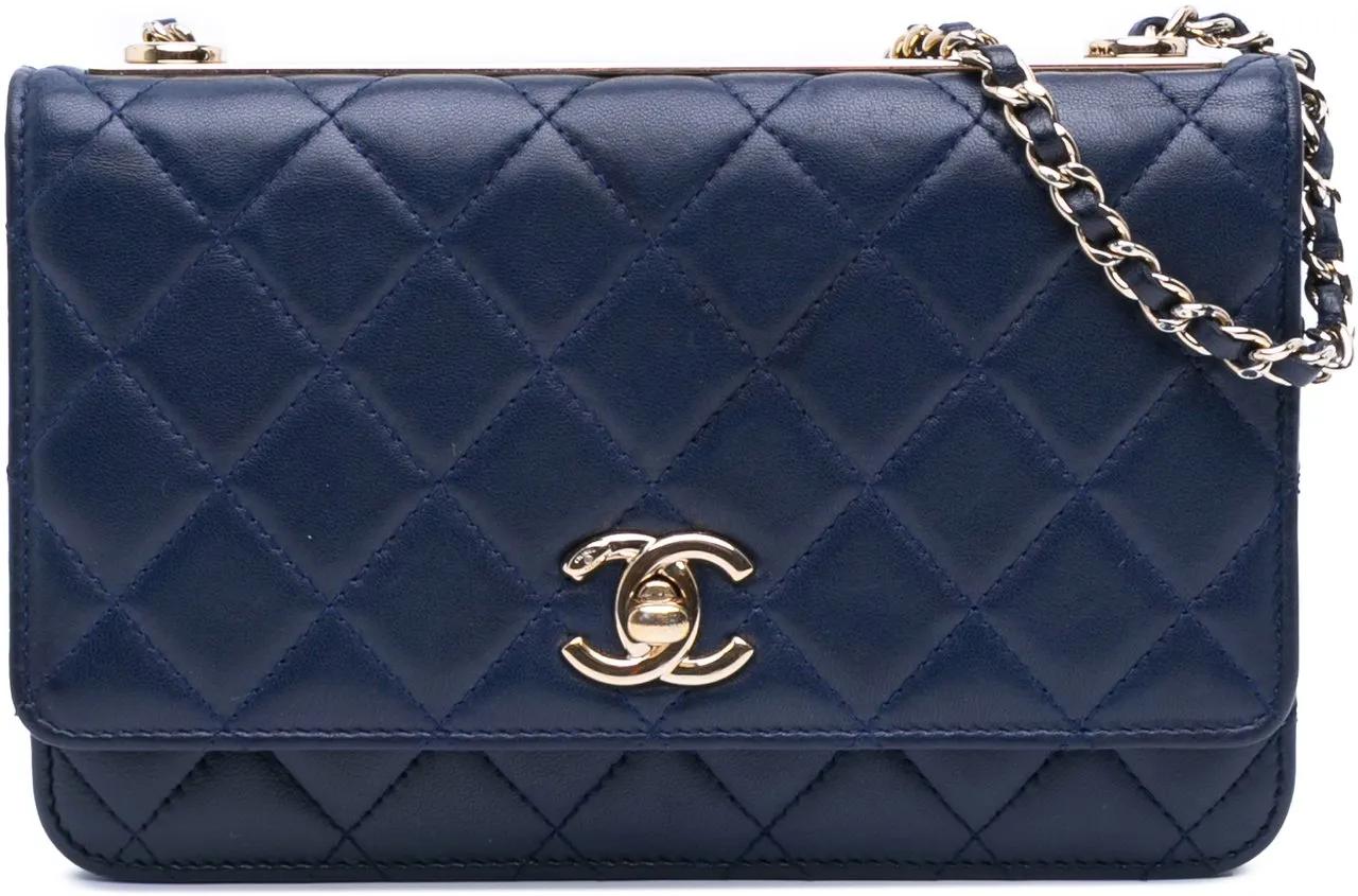 Chanel Hobo Bags - Lambskin Trendy CC Wallet On Chain - Gr. unisize - in Blau - für Damen