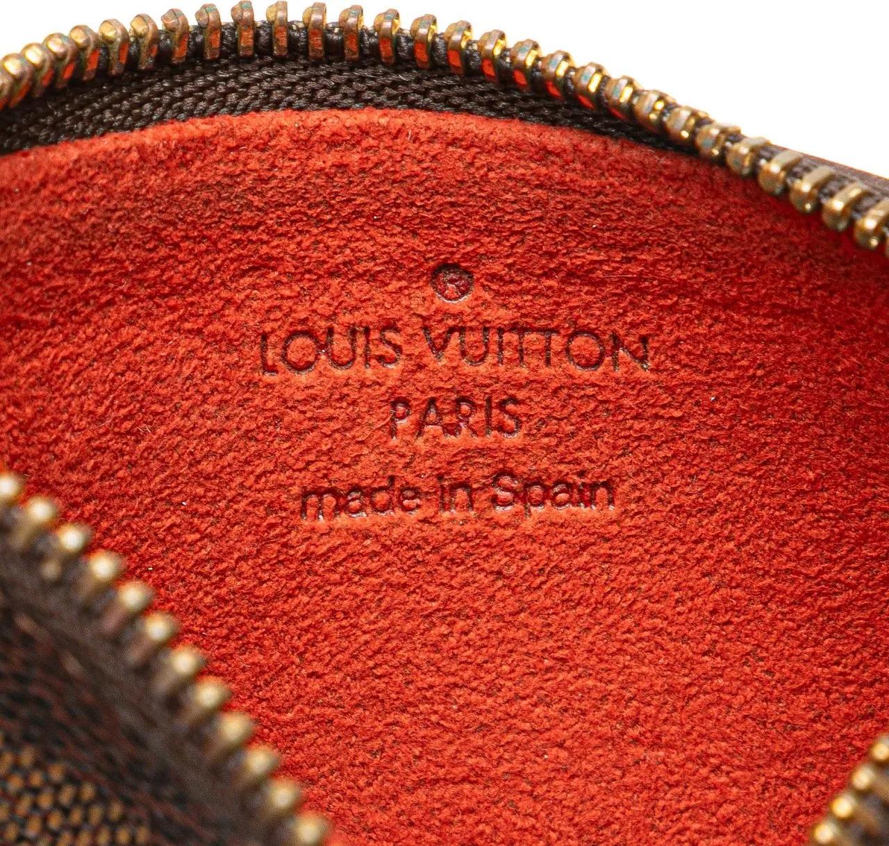 Thumbnail - Louis Vuitton Portemonnaie - Damier Ebene Pochette Cles - Gr. unisize - in Braun - für Damen