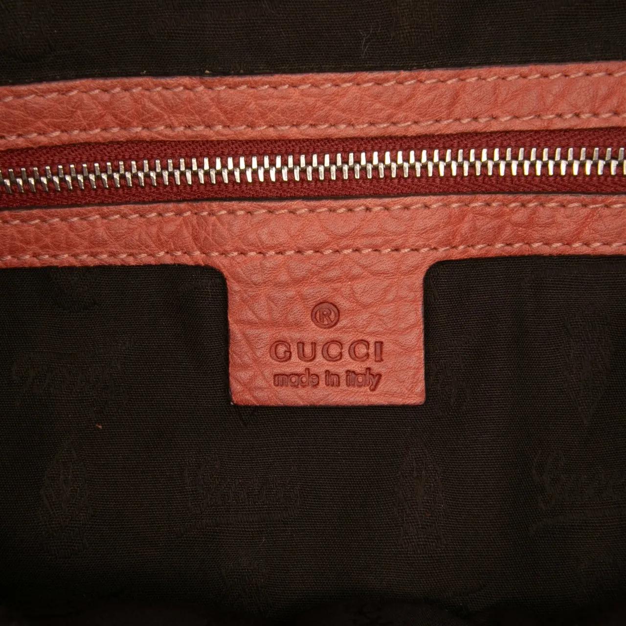 Thumbnail - Gucci Shopper - Medium Leather Bamboo Libeccio Tote - Gr. unisize - in Orange - für Damen