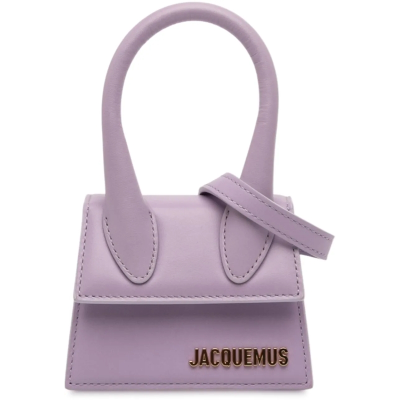 Jacquemus Schultertasche Mini Leather Le Chiquito lila