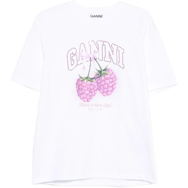 GANNI T-Shirt T-Shirts And Polos White weiß