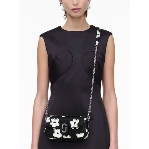 Marc Jacobs Sac à bandoulière Textured Black Bag With Floral Patterns Black (Image 7)