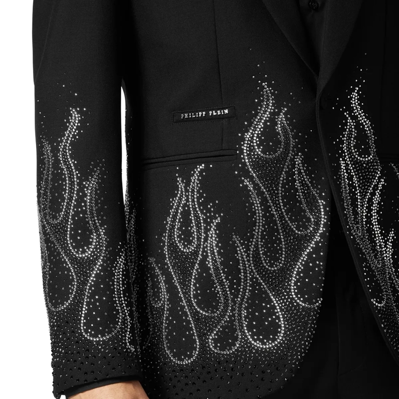 Philipp Plein Blazer Blazer Flame Mit Schmucksteinen schwarz(Image 4)