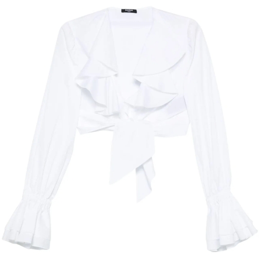 Balmain T-shirts Top White weiß