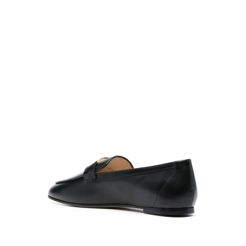 Tod's Ballerinas T-Logo Leather Loafers Black(Image 9)