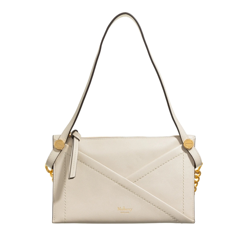 Mulberry Pochette Medium Zipped Pouch Chalk