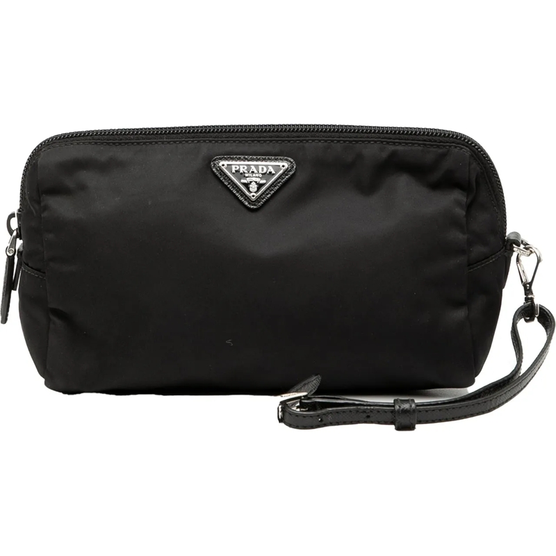 Prada Necessaire Tessuto Pouch schwarz