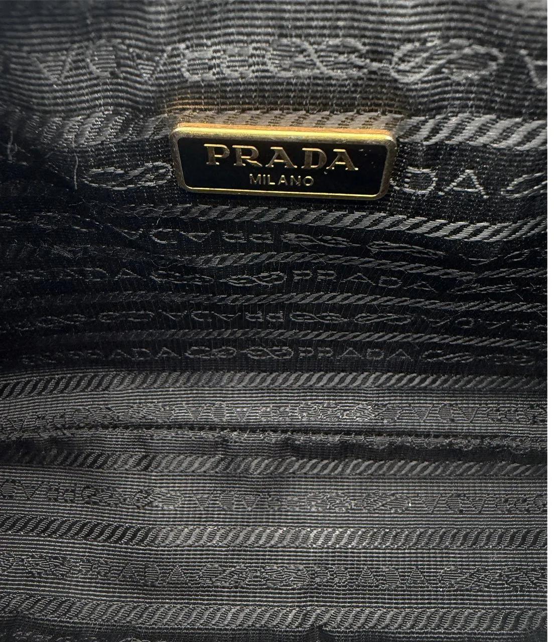 Thumbnail - Prada Crossbody Bags - Prada Leather Chain - Black - Gr. unisize - in Schwarz - für Damen