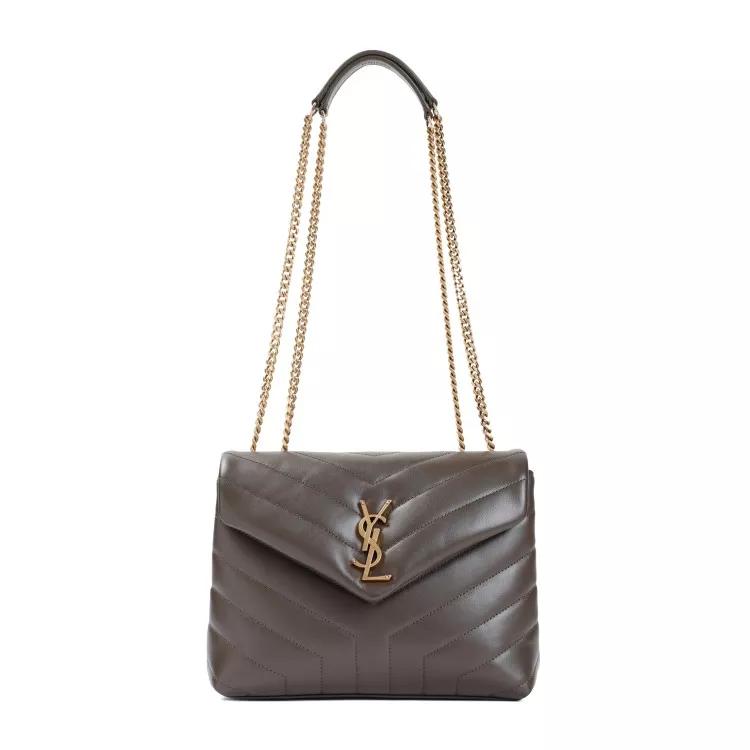 Saint Laurent Shopper - Leather Loulou Bag - Gr. unisize - in Grau - für Damen