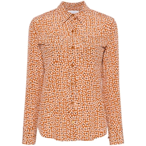 Equipment Floral Shirt Orange 