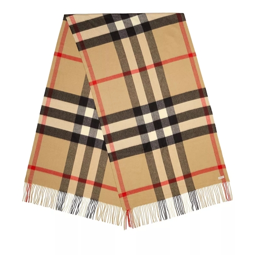 Burberry Check Scarf Cashmere Oversized Half Mega Archive Beige Sciarpa in cashmere