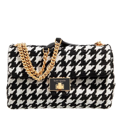 Kate Spade New York Evelyn Sequin Houndstooth Fabric Black Multi Schultertasche