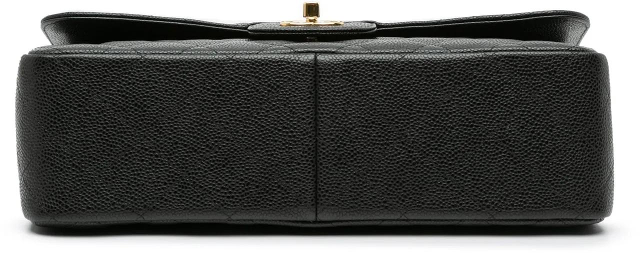 Chanel Hobo bags 2013-2014 Jumbo Classic Caviar Double Flap in zwart