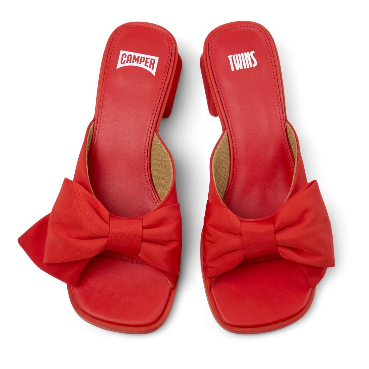 Thumbnail - Camper Sandaletten mit Absatz - Sandalen Kora Sandal Twins - Gr. 40 (EU) - in Rot - für Damen