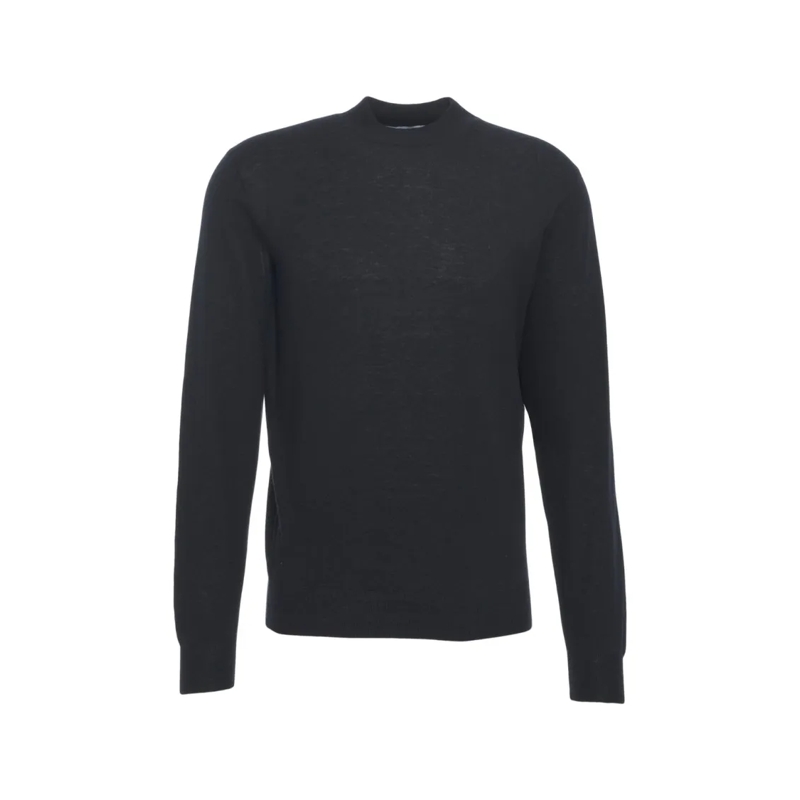 Gender Pullover Refined Knit Turtleneck Sweater With Slim Fit Black
